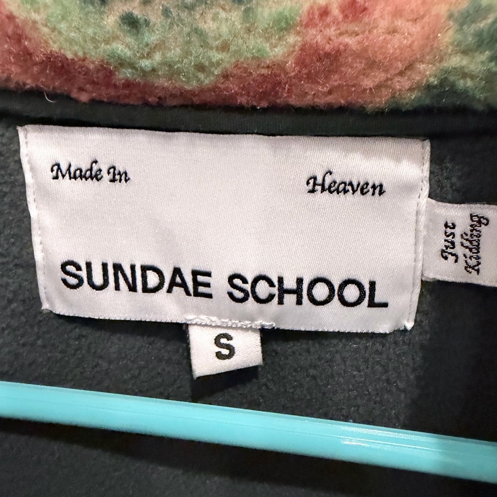 Sundae School Colorful Patterned Fleece Jacket - Picture 2 of 3